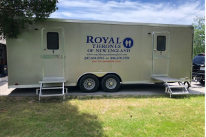 luxury portapotty, portable bathroom and porta potty